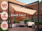 Wallaroo Rectangular Shade Sail 3m x 5m - Sand SS-3X5