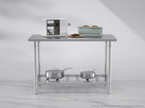 SOGA 100*70*85cm Commercial Catering Kitchen Stainless Steel Prep Work Bench WORKBENCHSS2031100CM
