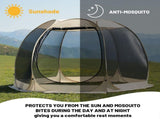 Large 3m Pop Up Screen House Tent, 6-8 Person Mosquito Shelter,,Easy 60-second setup camping V1337-P6-KSBF-U6KS