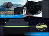 All-Weather Pickup Truck Cover with Reflective Strips, Waterproof Oxford Fabric, Driver-Side Zipper V1341-ZY-Z9CH828W-XL