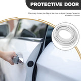 White U-Shape Car Door Edge Guard Seal Strip 10 Meter V1366-AZ2-W-21409