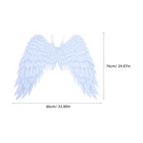 Angel Floating Wings Costume With Elastic Straps Party For Women Adults Cosplay Performance White V1370-AZ4-18170