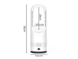 Spector Bladeless Tower Fan 2 In 1 Cooler & Heater Fan FAN1012-WH