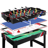 4-in-1 Games Table Soccer Foosball Pool Table Tennis Air Hockey Home Party Gift SOCCER-4T-121-4IN