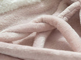 Hooded Blanket Wearable Polyester Plush Rabbit Ear Hooded Blanket Throw Soft Warm Blanket for Home V1294-YM0512-3117220259411