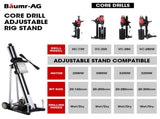 BAUMR-AG Adjustable Core Drill Wheeled Rig Stand V219-DRLSTDBM431A