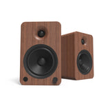 Kanto YU6 200W Powered Bookshelf Speakers with Bluetooth and Phono Preamp - Pair, Walnut with SP26PL V398-KO-YU6WALNUT-SP26PL