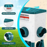 Chicken Feeder Water Food Treadle Poultry Feeding 12KG Large Capacity 11L V63-849551