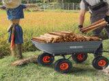 Dump Cart, Poly Garden Dump Cart with Easy to Assemble Steel Frame, Dump Wagon with 2-in-1 V952-SLZXTC600B005GQJAV0