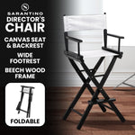 Sarantino Tall Directors Chair - White WDC-JOY-WH