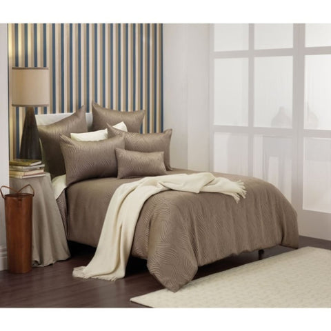 Bianca Hampshire Taupe Quilt Cover Set Queen V442-BCA-QUILTCS-HAMPSHIRE-TAUPE-QS