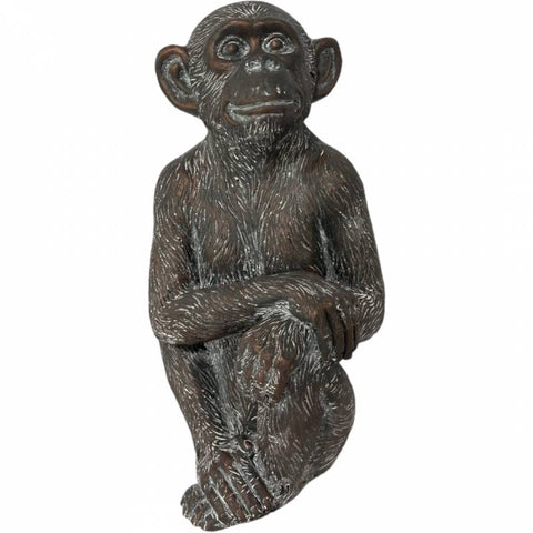 Happy Sitting Monkey Statue 28x54cm V637-E638030