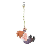 Gnome Figurine Resin Vivid Funny Realistic Climbing Gnome Statue for Home Garden Courtyard Violet V1294-YM0901-3111250053711