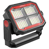 Black Dual Powered Solar Work Light 3000 Lumen with Adjustable Kelvin Settings V178-68992
