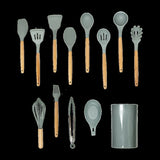 13x Kitchen Utensils for Cooking Baking Silicone Set V63-835321