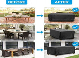 Rectangular Garden Furniture Cover, Lounge Bench Cover, Lounge Bench cover, Waterproof and UV V1189-LC-HW-00074