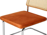 Levede 2xRattan Chair Dining Chairs Orange CH1108-2-BR