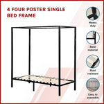 4 Four Poster Single Bed Frame V63-818183