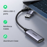 UGREEN 40189 USB-C to HDMI 2 in 1 HD Video Capture Card V28-ACBUGN40189