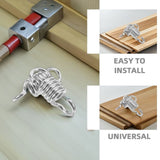 4-Pack Heavy Duty Steel Swing Hooks for Hanging Patio Equipment and Outdoor Suspension V1366-AZ2-W-19589