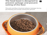 Blue and Orange Cat & Dog Feeding Station with Water Dispenser Elevated Stainless Steel Pet Bowl V888-ELOSUNG53316
