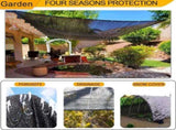 HDPE Sun Protection Net UV Heat Insulating Fabric for Garden Greenhouse and Patio, 66 m V1188-MS-325-0923