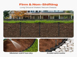 Landscape Edging, 3000 x 4 cm Plastic Garden Border Edging with 120 Spikes, No Dig, Flexible Lawn V952-SLPZ100FT15I7OUMN001V0