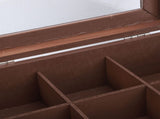 Wooden Tea Storage Organizer with Clear Acrylic Top Window 9 Compartments Eco Friendly Tea Bag V1294-YM0901-3117240213612