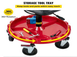 Rolling Garage Stool 300LBS Adjustable Mechanic Work Shop Seat w/Casters V952-HKYSCLWXDC6QRMFLIV0
