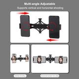 Live Broadcast Dual Phone Bracket & 6.2 Inch Led Ring Light Kit With Tripod Mount PRL-4303TKP