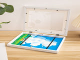 White A4 Children's Art Display Frame, Front-Opening Storage Frame for Up to 150 Drawings V1188-MS-731-120