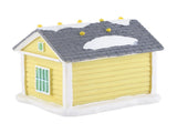 Christmas Village House LED Lighted Desk Building Resin House Statue Ornaments for Tabletop V1294-YM0512-221114TW02-1
