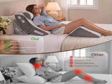 Giselle 4PCS Orthopedic Bed Wedge Pillow Set Anti-Slip Velcro System For Sleeping, 30D Gel Memory PILLOW-WDG-PILE-GY