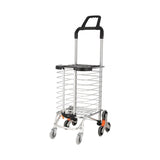 Emajin Shopping Cart Trolley 35L Foldable Climbing Wheels ST-35L-ALU-PU