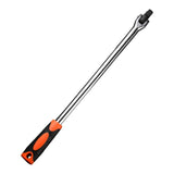 Heavy Duty 1/2Inch Joint Handle Flexible Head Socket Wrench with 180 Degree Rotation and Ergonomic V1366-AZ2-W-16746