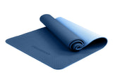 Powertrain TPE Yoga Exercise Mat Home Gym Pilates Fitness 8mm Thick in Dark Blue YM-TPE-DHG-DBU