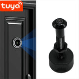 Tuya Diameter 12MM Wide Angle Fisheye Dual Frequency WiFi Door Eye SilverBlack V1370-AZ4-08301
