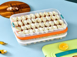 Refrigerator Food Shelf Dumpling Storage Box 3 Layered Stackable Food Storage Box Tray Container V1294-YM0523-10342933