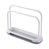 Kitchen Sponge Holder Dishcloth Hanger, Kitchen Sink Rack Tray Organizer Stand for Sponge, Dish V1192-AZ-W-14899