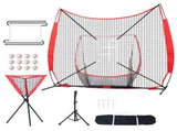 7x7 ft Baseball Softball Practice Net, Portable Baseball Training Net for Hitting Catching Pitching, V952-77YCDPJXLW77Z9CFSV0