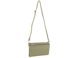Pierre Cardin Ladies Cross Body Bag Leather Clutch Shoulder Sling Womens - Sage V563-PC2854-SAGE