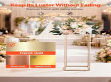 Wedding Flower Stand, 10PCS 60cm Column Flower Stand, Floral Stands with Metal Laminate, Gold V952-HLHJLFT10J60IFM47001V0