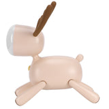 LED Night Light Cartoon Deer-Shaped Table Lamp 1200mAh USB Charging Bedroom DecorationLight Brown V1294-YM0721-3119210002012