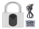 Bluetooth Padlock Intelligent Fingerprint Phone APP Lock Set for Dormitory Warehouse V1294-YM0721-3114210014611