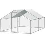 VEVOR Large Metal Chicken Coop, 3x3.93x1.99 m Walk-in Chicken Runs for Yard with Cover, Spire Roof V952-BRSJP4X3X2MJBQGL6V0