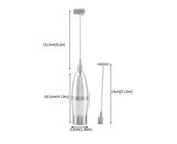 Stainless Steel Handheld Electric Milk Frother, Portable Frother for Cappuccino & Frappe V1263-JX-2918