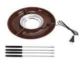 Electric Chocolate Melting Pot Fondue Fountain Machine Stainless Steel Food Divider Party Supplies V1294-YM0901-3118250187211
