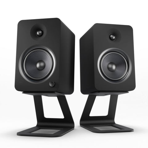 Kanto YU6 200W Powered Bookshelf Speakers with Bluetooth and Phono Preamp - Pair, Matte Black with V398-KO-YU6MB-SE6