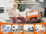 Adjustable Bed Rail for Elderly Foldable Bedside Safety Grab Bar with Non-Slip Handle & Storage V1107-CS-LRQSQ