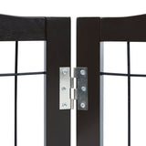 VEVOR Free Standing Dog Gate 32x96.5 inch Freestanding Pet Gate Foldable Brown V952-KZDMZCWMZSSMB53FTV0